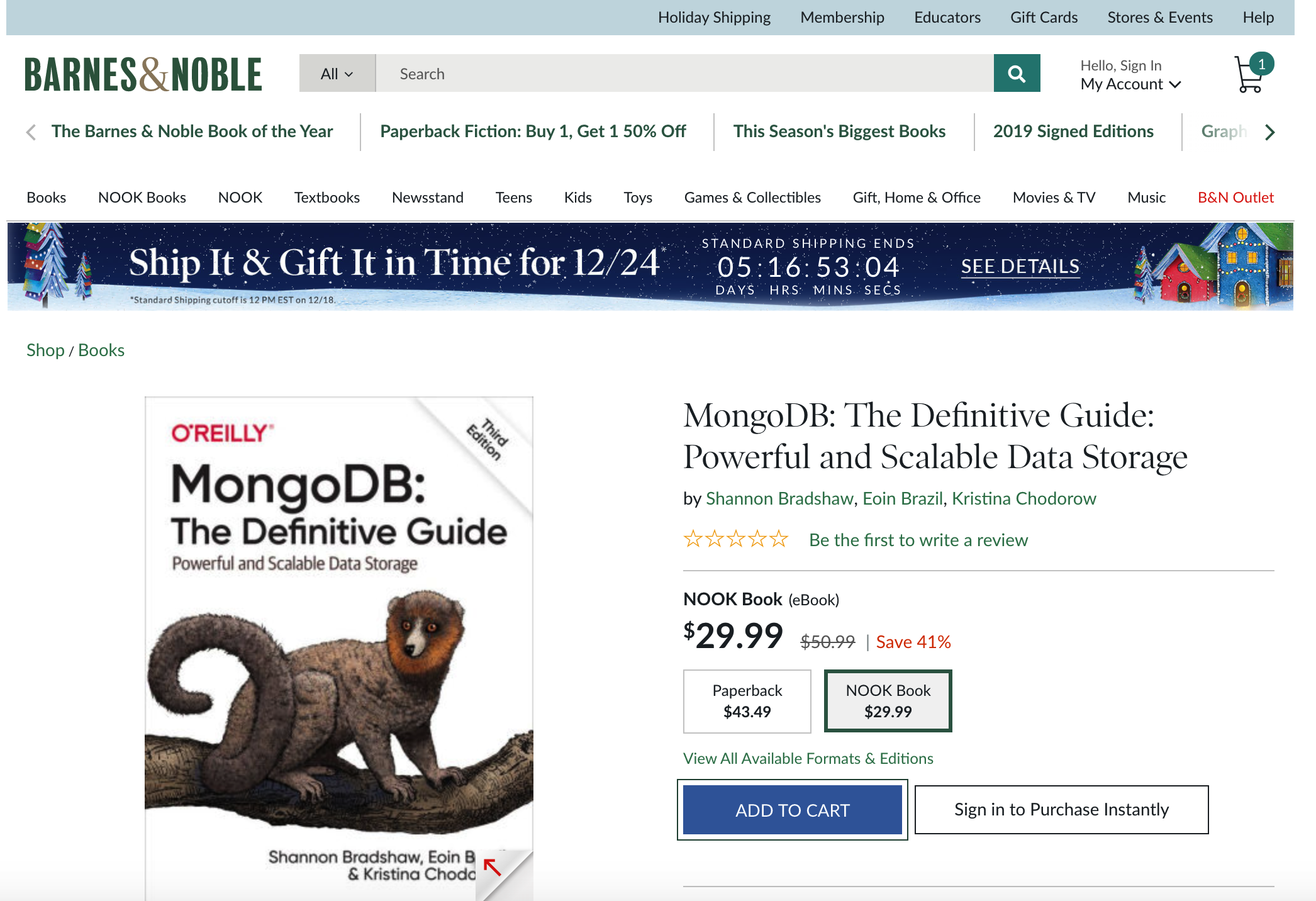 MongoDB: The Definitive Guide, 3rd Edition - Barnes & Noble